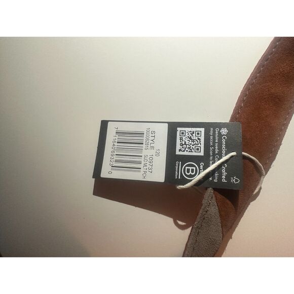 NWT The Sak Multi Color Patchwork Suede Bucket Bag Shoulder Hobo - Picture 3 of 9